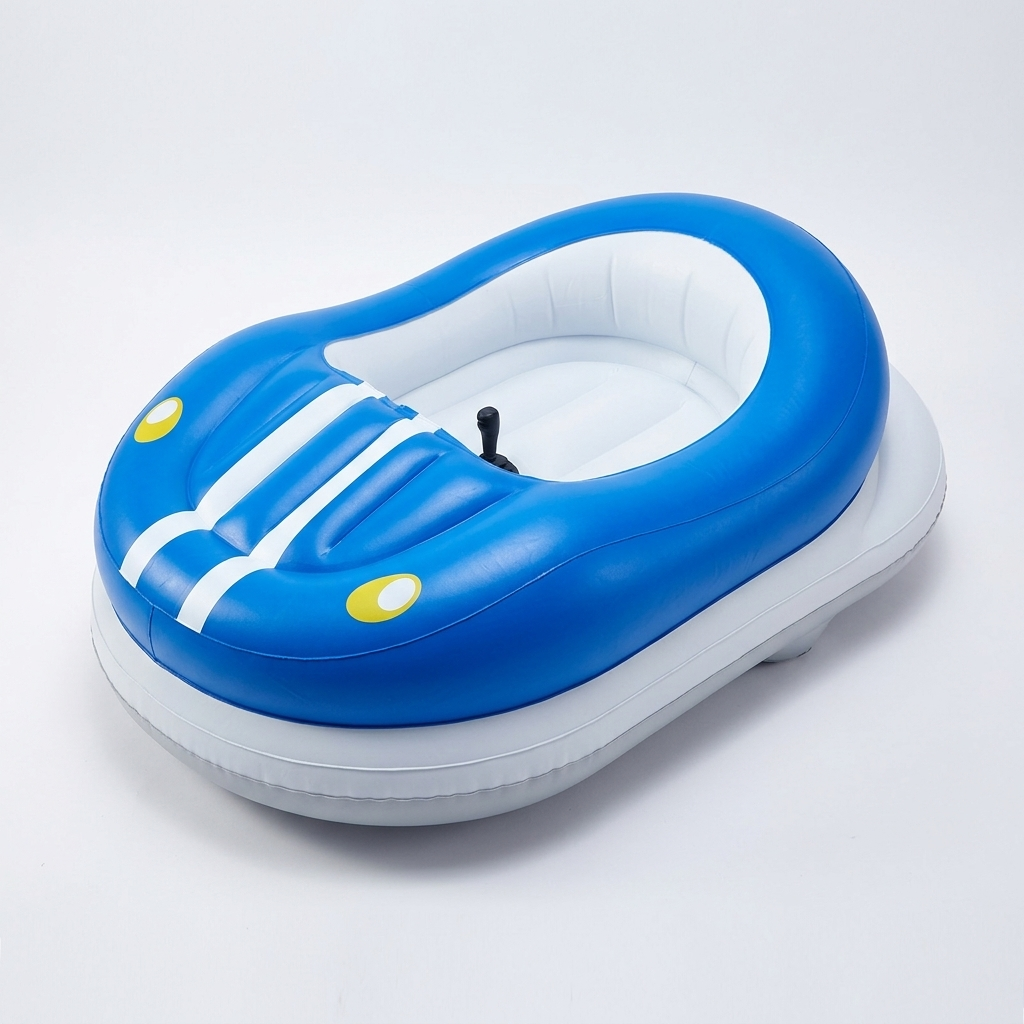 SplashKarts blue motorized water bumper car