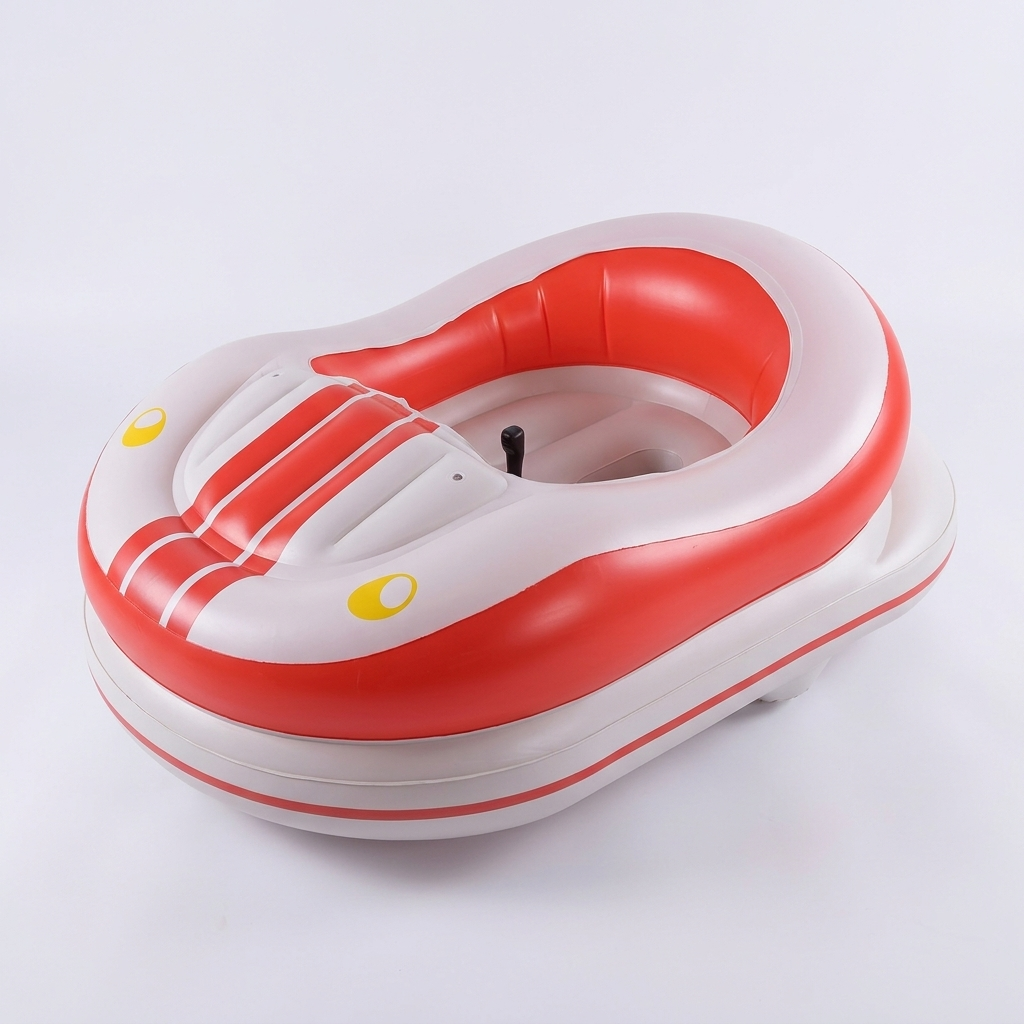 SplashKarts red motorized water bumper car